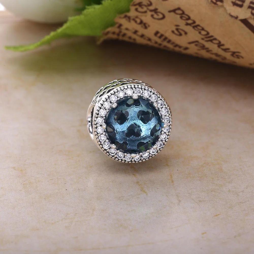 Moonmory подвеска в виде блестящего сердца с кристаллом и прозрачным кубическим