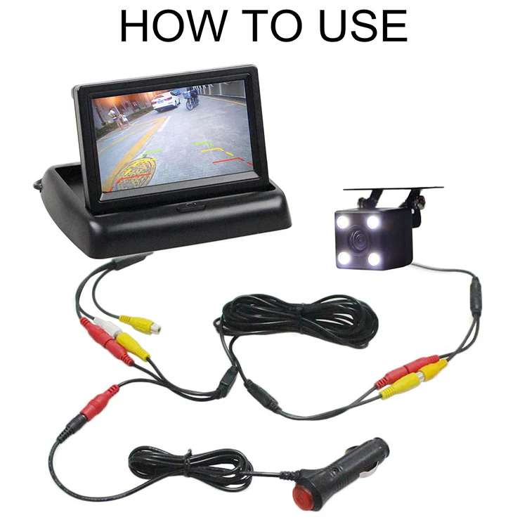 DIYSECUR 5,5x2,1 мм DC12V автомобильное зарядное устройство адаптер питания+ AV RCA удлинитель/шнур видео кабель для автомобиля камеры и автомобиля монитор