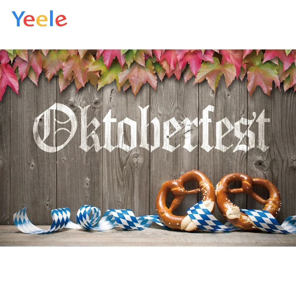 Yeele Вечеринка Октоберфест фон для фотосъемки деревянный перерыв гирлянда