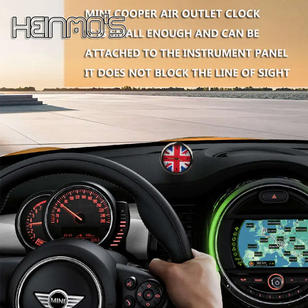 Украшение автомобиля электронные кварцевые часы для MINI COOPER S ONE JCW Countryman Clubman R50 R53