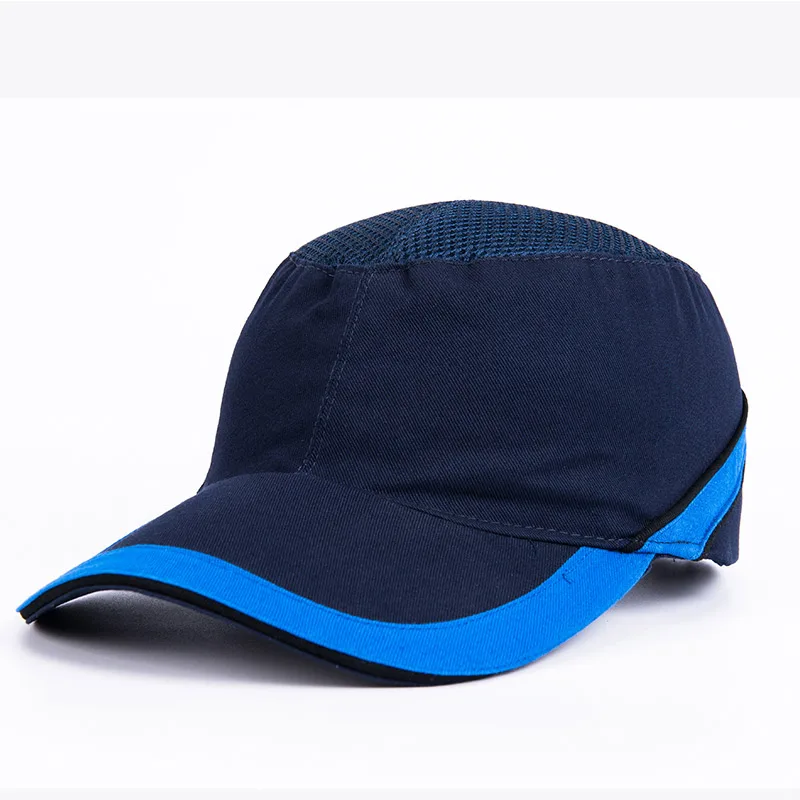 navy blue Защитный шлем летняя легкая жесткая шляпа анти-ударная бейсбольная кепка заводской цех Рабочая страховая Защитная крышка - Цвет: navy blue