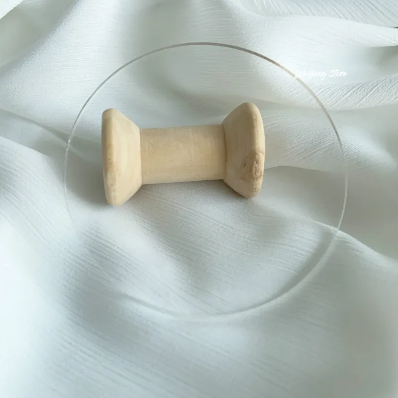 Круглые акриловые прозрачные карты плексиглас Пустое имя знак простая плитка