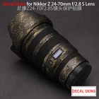 Защитный чехол для объектива 2470 2,8 для NIKON Nikkor Z 24-70 мм f2,8 S Защитная пленка для объектива против царапин защитная пленка 3M материал