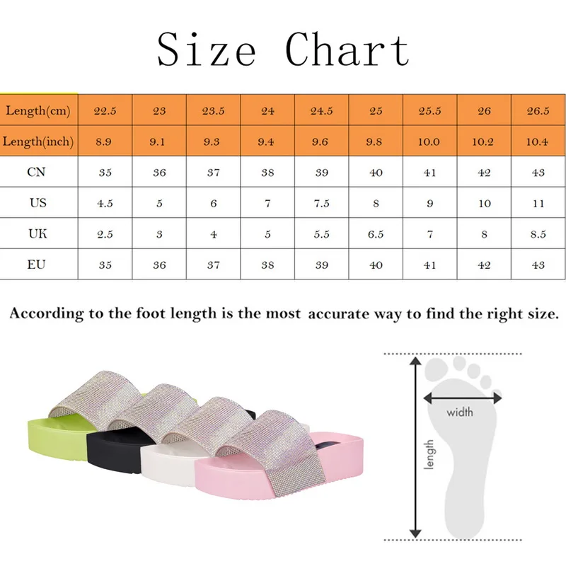 Женские шлепанцы со стразами на толстой подошве Модные женские пляжные сандалии