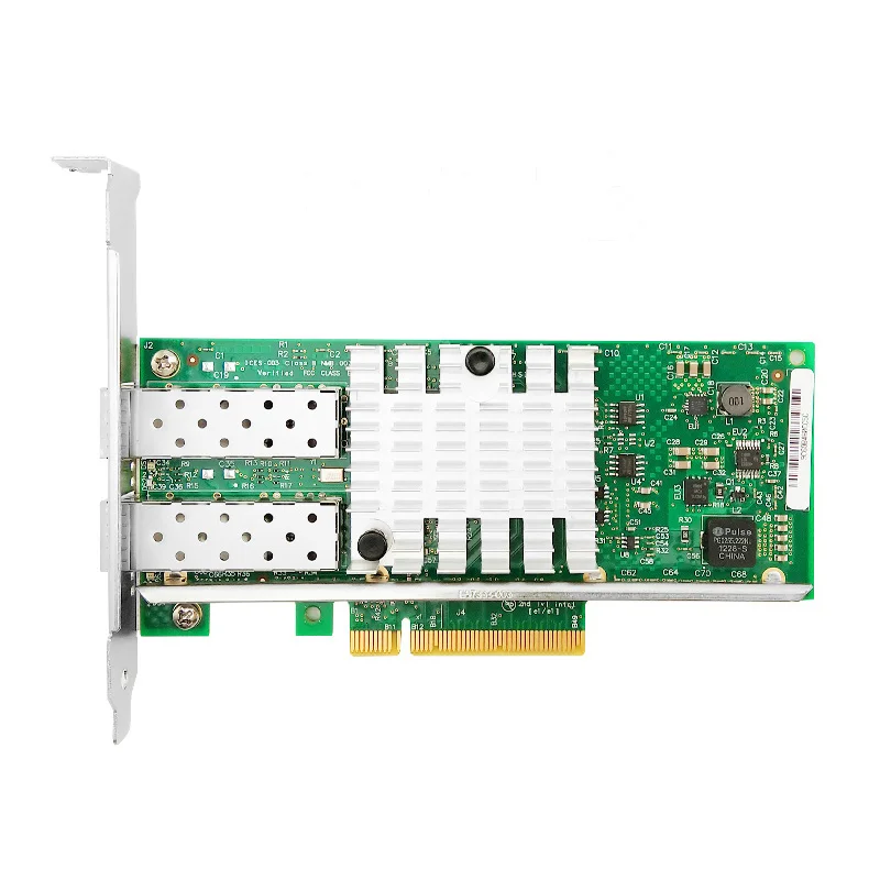 New X520-DA2 10Gbps SFP+ Dual Port PCIe 2.0 x8 Optical NIC Intel 82599ES Chipset 10GbE Lan Card