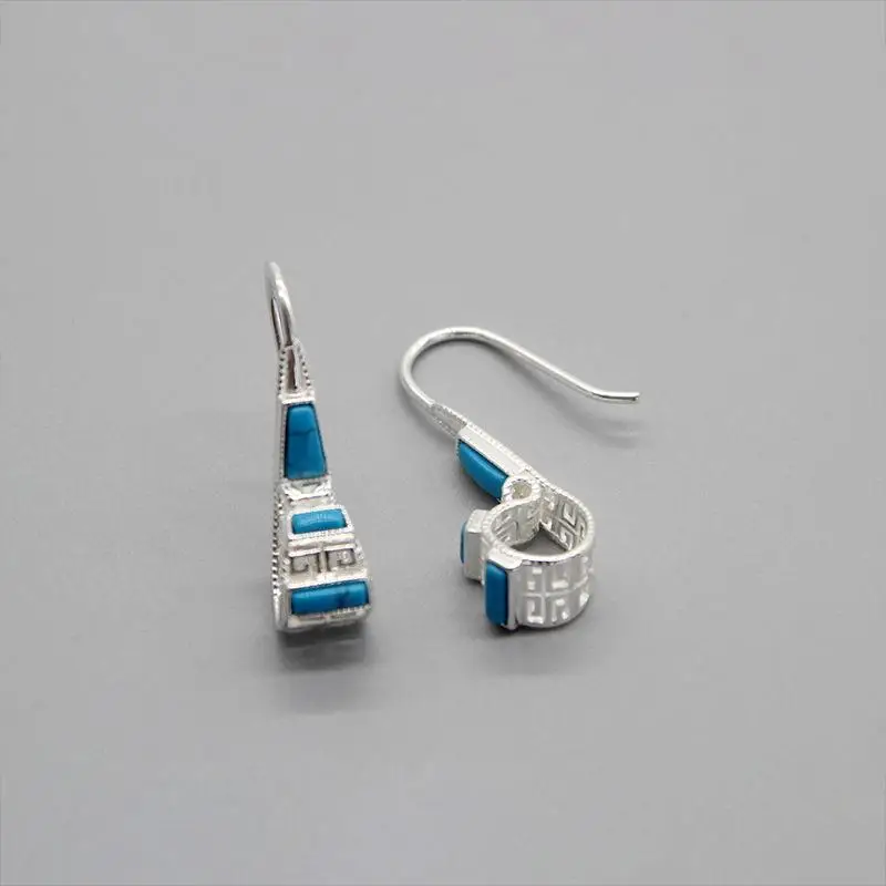 Новые серебряные украшения серьги в этническом стиле характерные для ушей