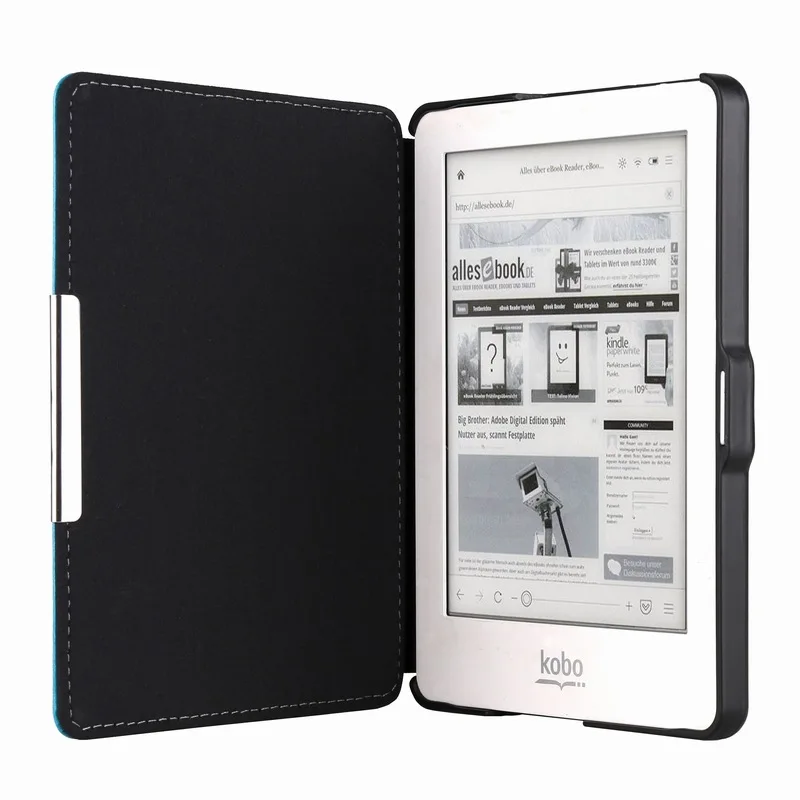 Ультратонкий кожаный чехол GLIGLE для KOBO Glo E-reader Kobo HD универсальный 6 дюймов с