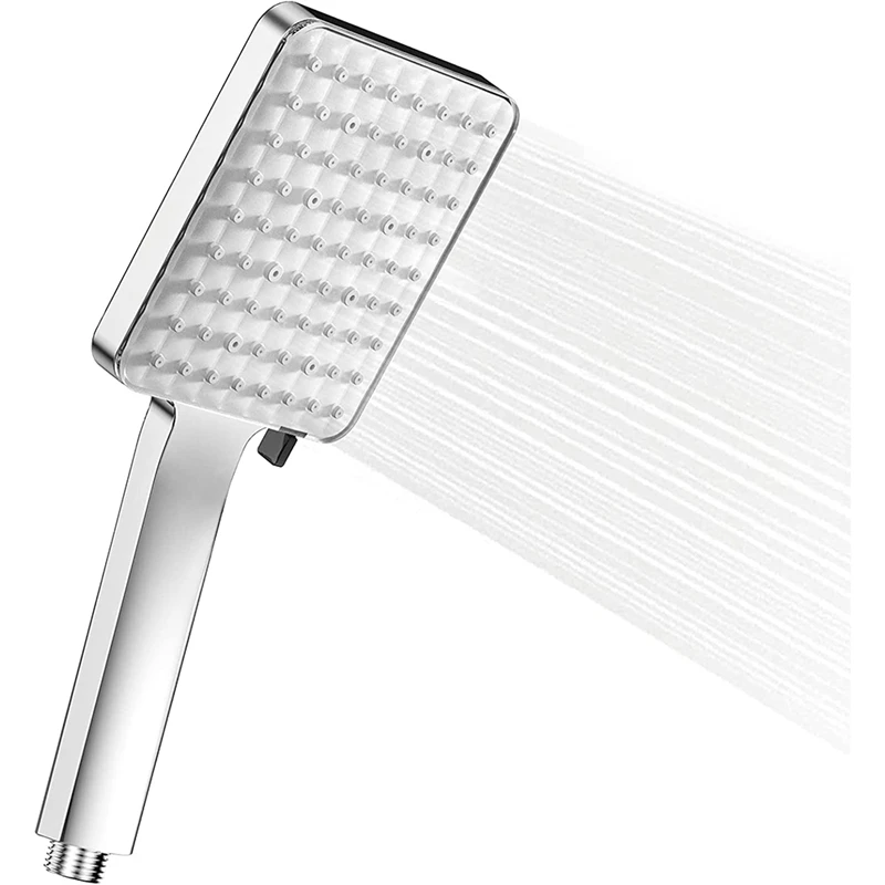 

Насадка для душа с высоким давлением для ванной с 6 режимами, большая Регулируемая квадратная Душевая насадка для увеличения давления