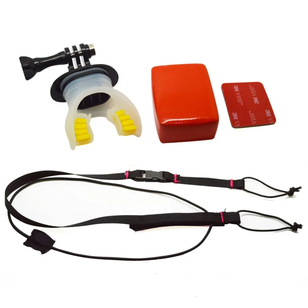 Экшн камера для серфинга ротовое крепление GoPro Hero 7 5 6 4 black silver Session Xiaomi 4K SJCAM SJ7