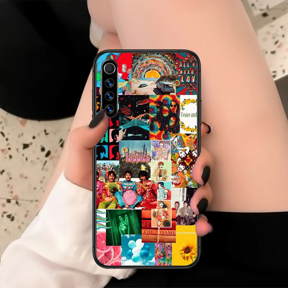

Beatle Band Phone Case For XIAOMI Redmi Note 3 4 5 6 7 8 9 Pro T S X Max Black black Cell Tpu Bumper 3D Cover Pretty Shell Soft