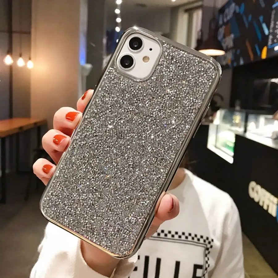 

Luxury Star Diamond Phone Case For iPhone 12 mini 11 Pro XS Max XR Ultra-thin Case For iPhone SE 2020 8 7 Plus Soft TPU Cover