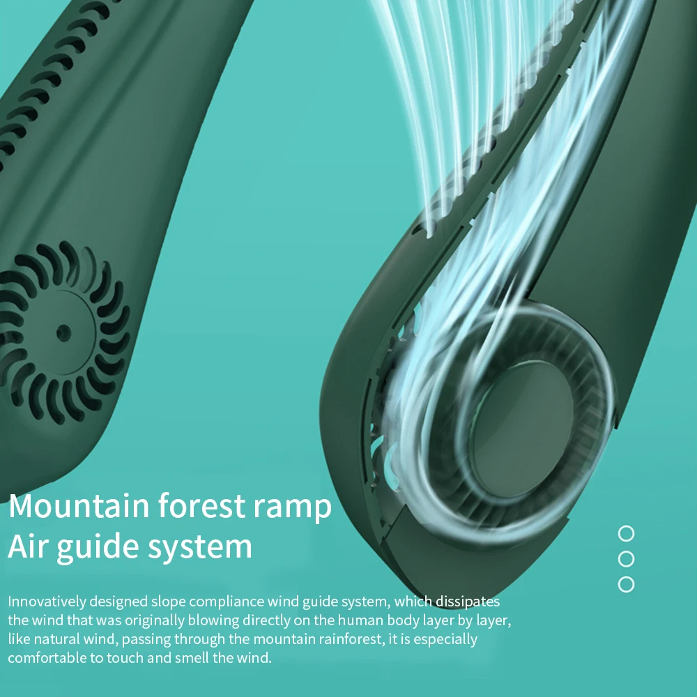 

Mini Neck Fan Portable Bladeless USB Rechargeable Mute Sports Fans for Outdoor Ventilador Portatil Abanicos USB Cooling Fans