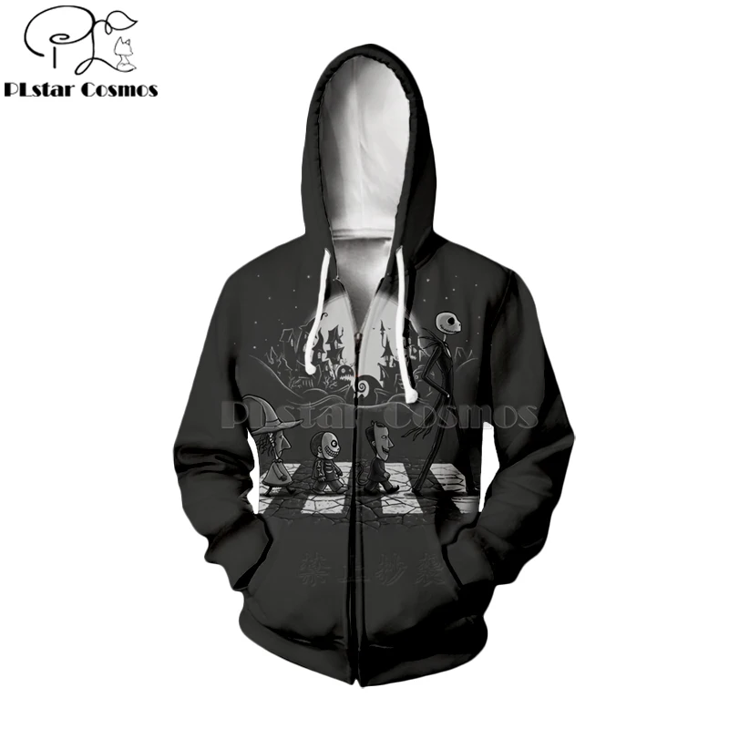 

PLstar Cosmos jack skellington Jack Sally 3d hoodies/Sweatshirt women for men Nightmare Before Christmas Halloween streetwear