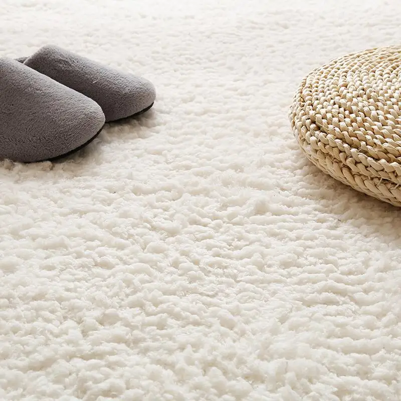 Living Room Rug Area Solid Carpet Fluffy Soft Home Decor White Plush Bedroom Kitchen Floor Mats Tapete | Дом и сад