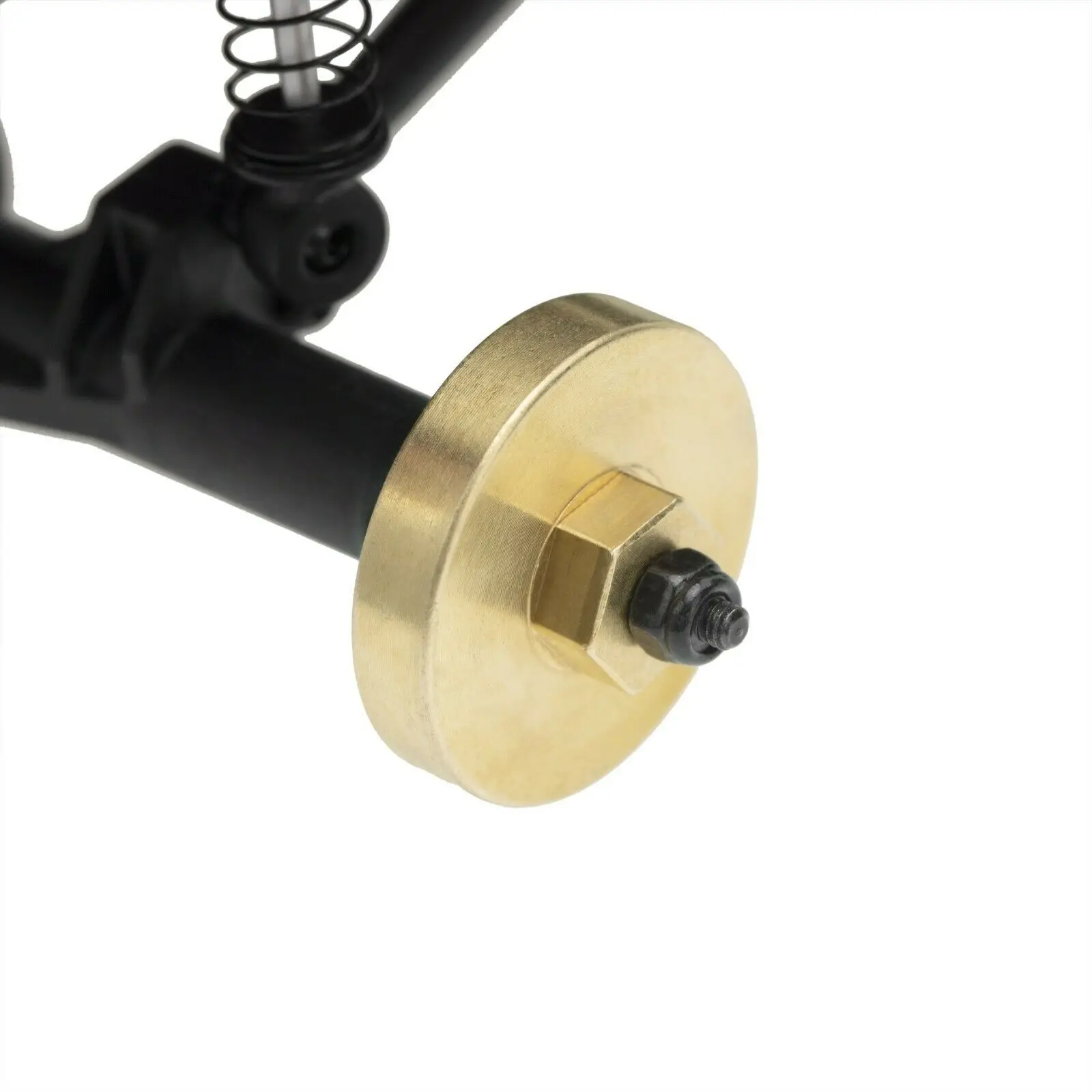 Adaptador hexagonal de rueda de lat&oacute;n de alta resistencia, 4 piezas, 5mm, para AXIAL SCX24 AXI90081 AXI00001-3