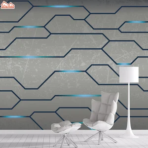 Настенная 3d Бумага для гостиной, обои, бумажная настенная бумага, домашний декор, настенные рулоны для стен, абстрактная серая линия, фон для спальни