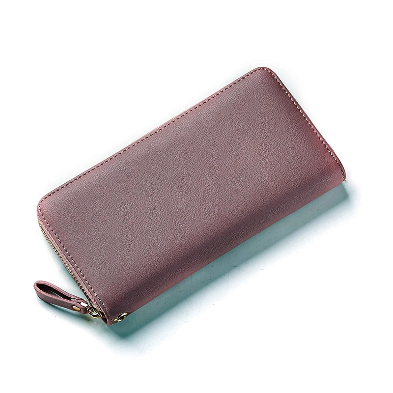 

Luxury brand brand leather ladies long zipper coin purse coin purse -009