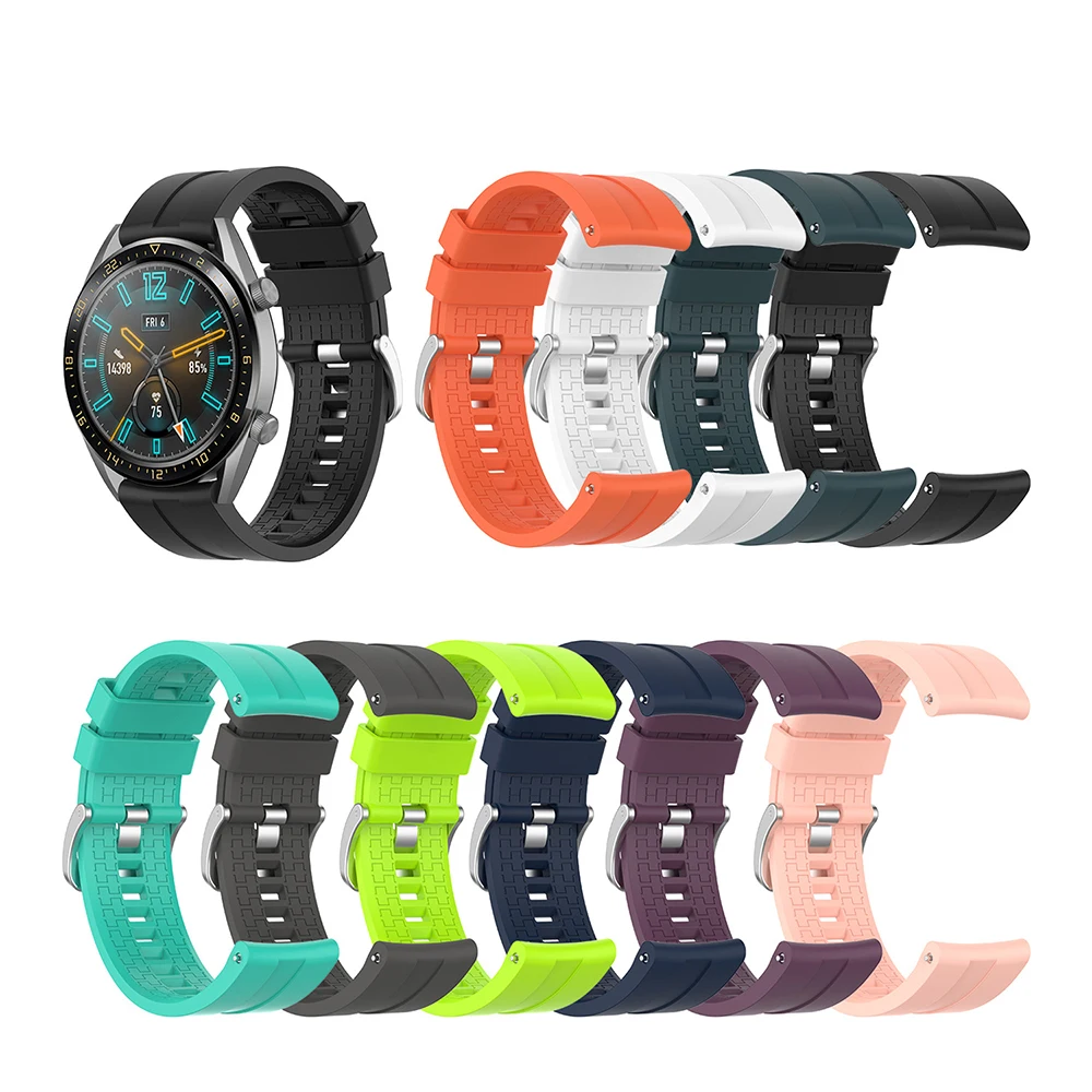 

22mm Silicone Watchband For Huami Amazfit GTR 47mm Sport Bracelet Belt For Amazfit GTR 3 GTR3 Pro Smart Watch Accessories Strap