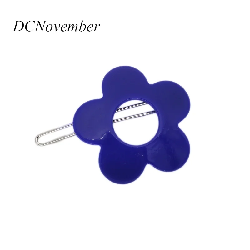 New design Fashion Sunflower Hair clip Lady Women Acrylic Flower Hair pins Hair accessories