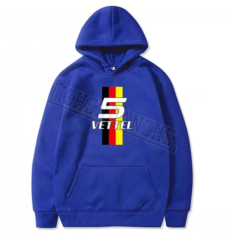 Себастьян Vettel номер 5 мужские толстовки с рисунком кольца F1 водитель для