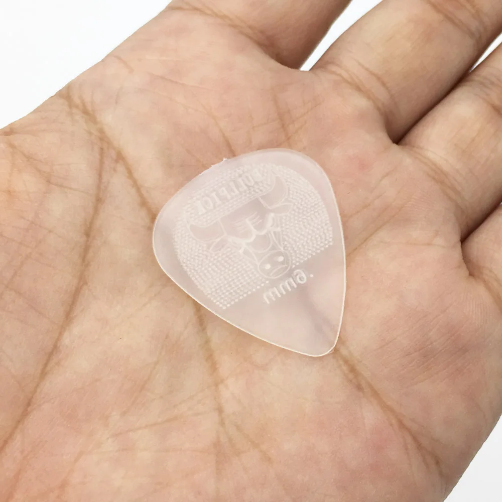 12 stücke bull kopf 073mm gitarre pick super durable nylon non slip design vermittler akustische elektrische guitarra picks free global shipping