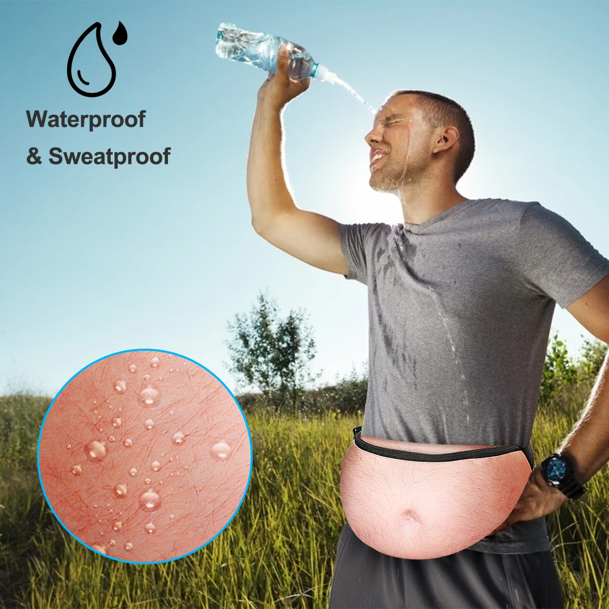 Сумка на живот для пива сумка папы 3D забавные подарки водонепроницаемые