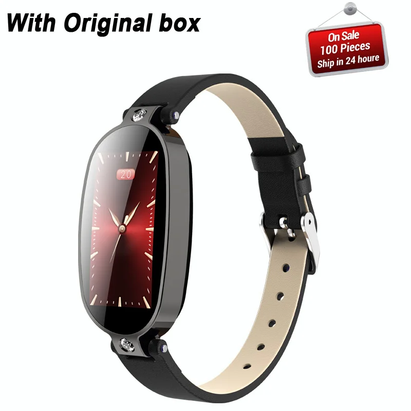 black Female Smart Bracelet Fitness Tracker PPG ECG Blood Pressure Call Reminder B79 Color Screen Health Waterproof Bluetooth Watch - Цвет: black