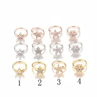 gold ear helix cartilage ring conch tragus labret hoop septum huggie star crown earrings piercing set body jewelry h6