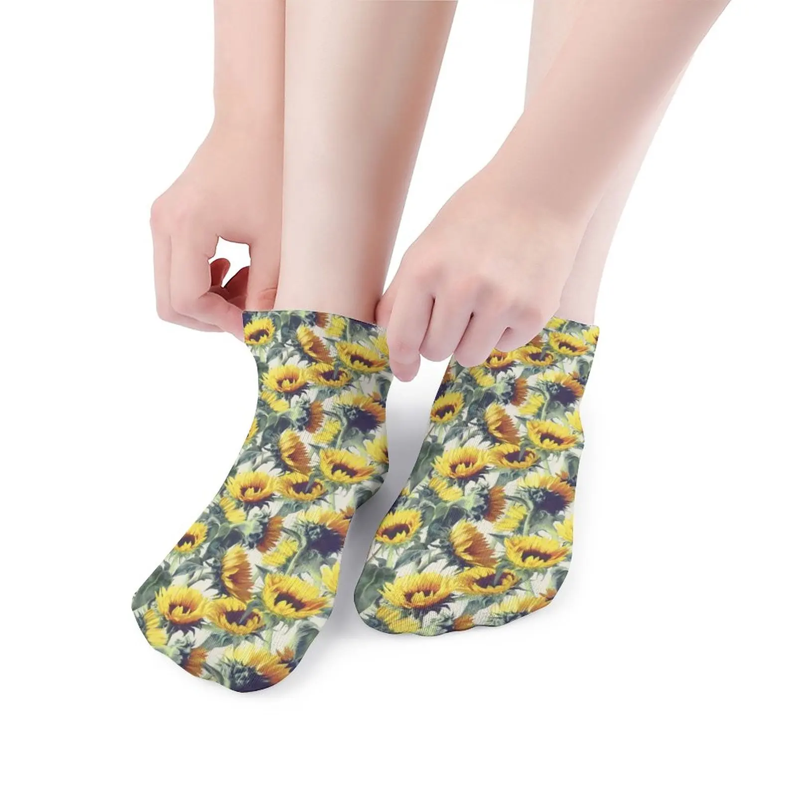 

Floral Socks Large Chemical Fiber Pattern Socks Night Antiskid Edgy Female Socks