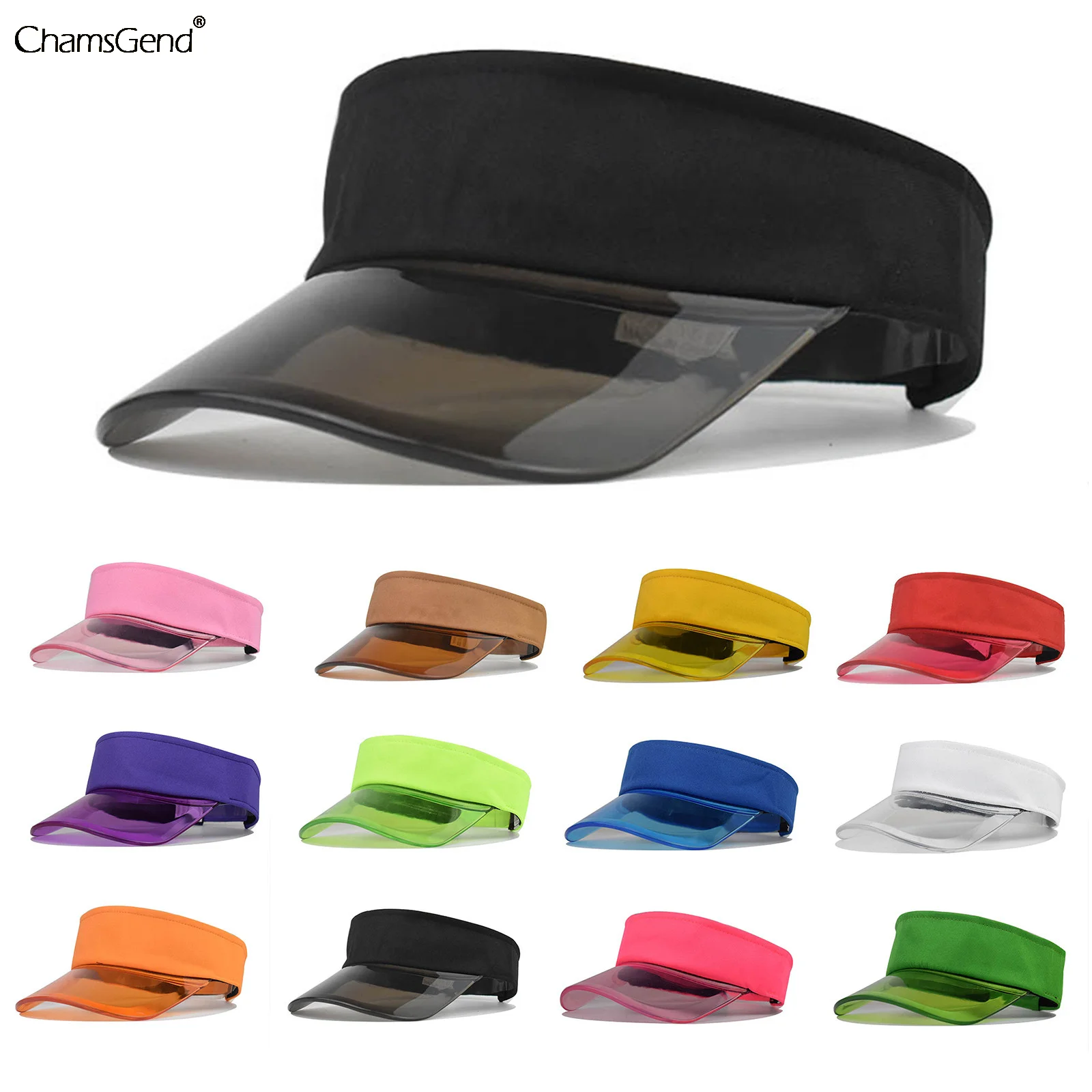 

Летняя бейсбольная кепка с защитой от УФ-лучей для женщин и мужчин, прозрачная пластиковая шляпа с защитой от солнца из ПВХ, Кепка с козырько...