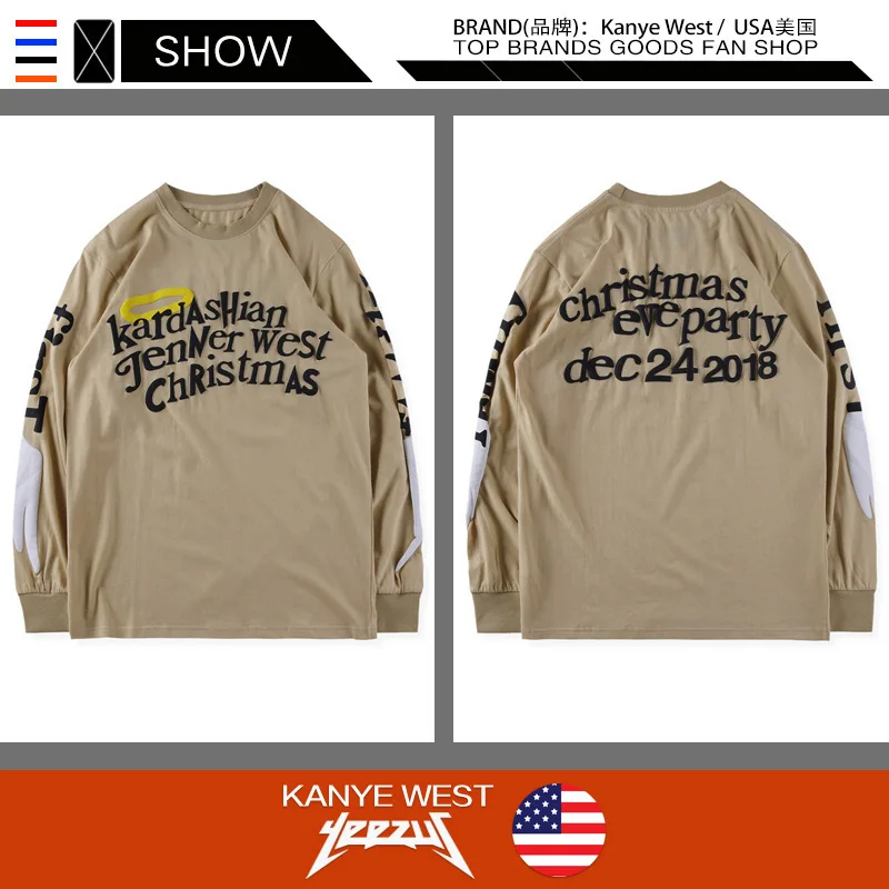 

Kanye West album kid see ghosts cpfm x YZ long sleeve T-shirt