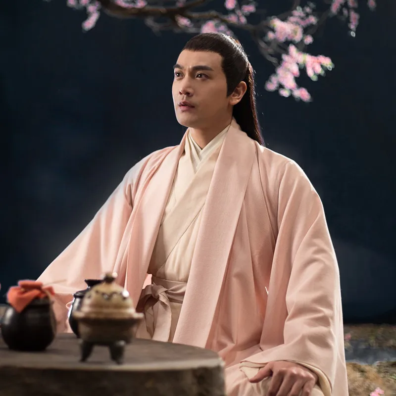 Летний мужской древний костюм 2020 Китайский народный танцевальный для взрослых