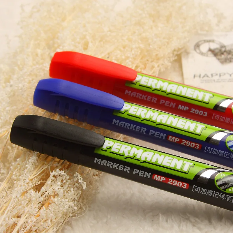 Фломастеры Pemanent 1 шт. фломастеры с большой головкой черные синие красные масляные