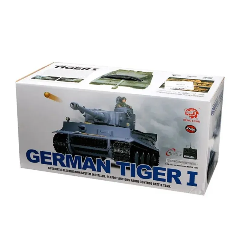 

Heng Long 3818-1 RC Tank 2.4G 1/16 Remote Control Tank Germany Tiger I Radio Control RC Vehicle 6.0 Version Gifts Toys Foy Boys