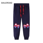Новинка 2022, весенние брюки для пожарной машины SAILEROAD, брюки для мальчиков, повседневные спортивные брюки для транспортных средств, теплые спортивные брюки