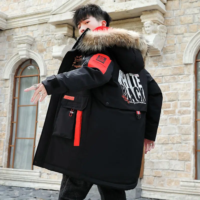 

Winter Jacket Men Parka Coat Thick Warm Windbreaker Men's Long Parka Waterproof Fur Hooded Parka Overcoat Manteau