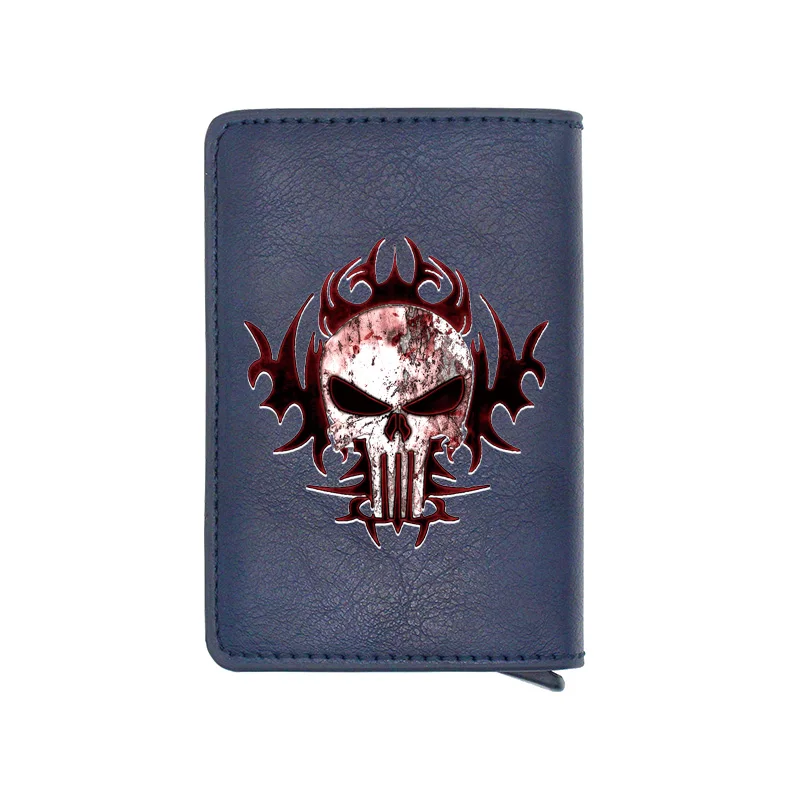 

Vintage Skull Devil Digital Printing Leather Credit Card Holder Wallet Men Women Casual Mini Purse Gift