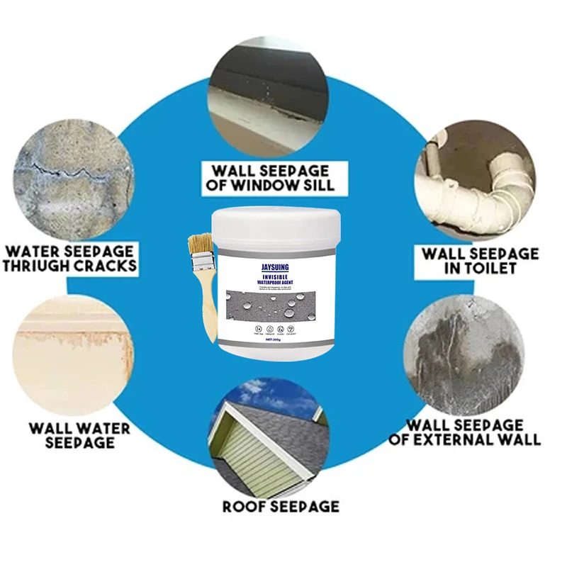 30/100/300g Transparent Waterproof Agent Toilet Anti-Leak Glue Strong Bonding Adhesive Sealant Invisible Bathroom JS22 | Обустройство