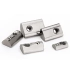 50 шт. 100 шт. алюминиевый экструзионный профиль 2020 3030 4040 4545 CNC M3 M4 M5 M6 M8 полукруглая эластичная пружинная гайка шариковая гайка