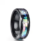 Высокое качество титановое кольцо для мужчин. Чисто черное кольцо поверхность с длинным красочным корпусом кольцо из нержавеющей стали. Благородные качества человека