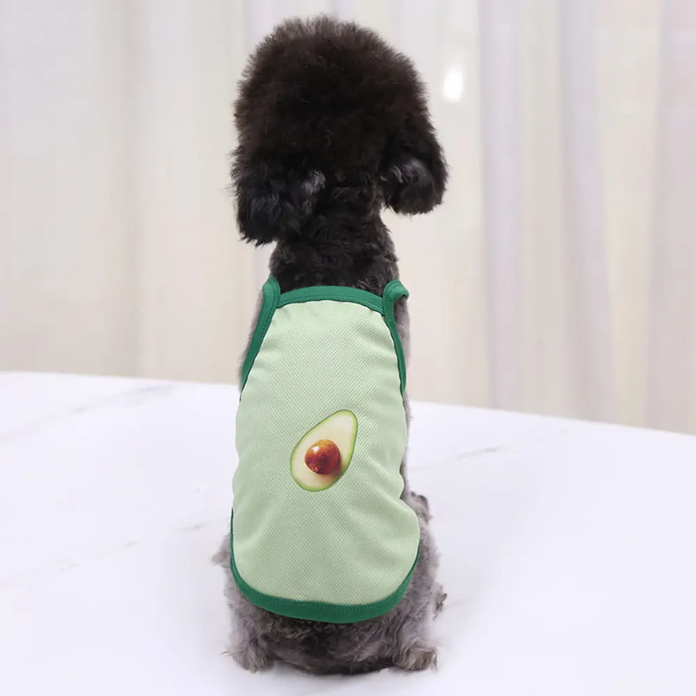 

Dog Clothes for Small Meidum Dogs Cat Outfit for Kitten Summer Pet Vest Print Cute Dog Costume Chihuahua Poodle Apparel Mascotas