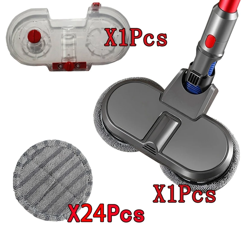 

Электрическая вакуумная щетка и резервуар для воды для Dyson V7 V8 V10 V11 запасные части с 24 чистящей тканью