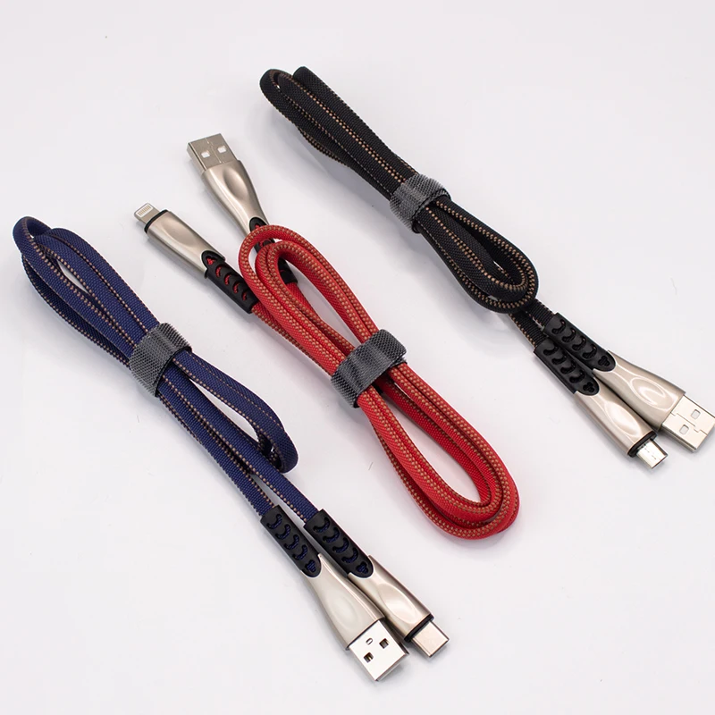 2.4A 3A usb зарядный кабель для iphone micro type c мобильный телефон SIKAI