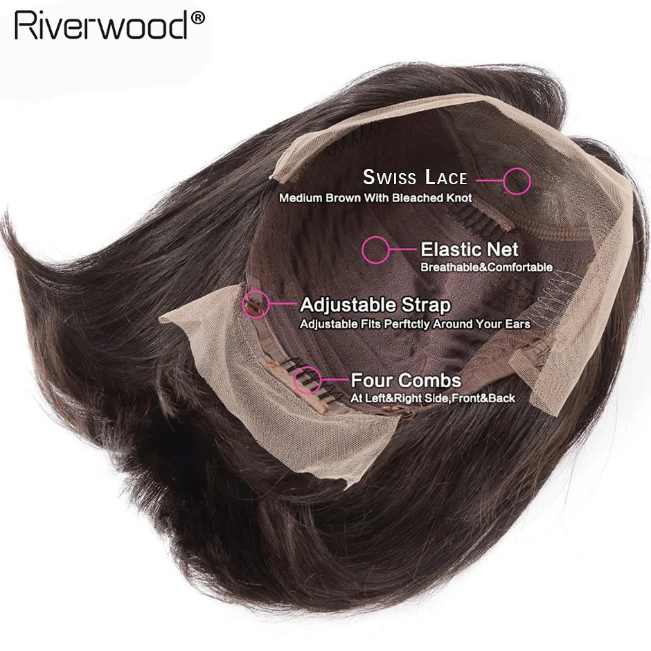 Парики из натуральных волос на кружеве Bob 100 Короткие парики для черных женщин