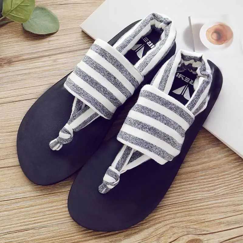 

Flip Flops Slippers For Women Flat Sandals Cloth Belt Clip Slippers Cute Soft Sole Beach Shoes Outdoor Sandals Flip Flops