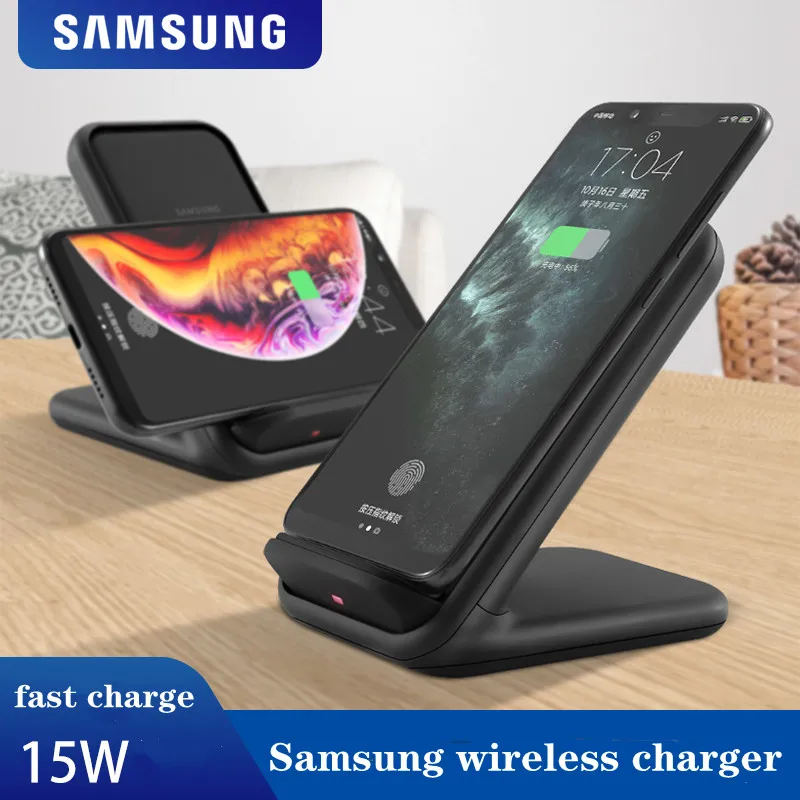 

Original Samsung Wireless Charger Stand Fast Qi Charge For Samsung Galaxy S21/S20/Ultra/10/S9/S8 Plus/Note10+/iPhone 11,EP-N5200