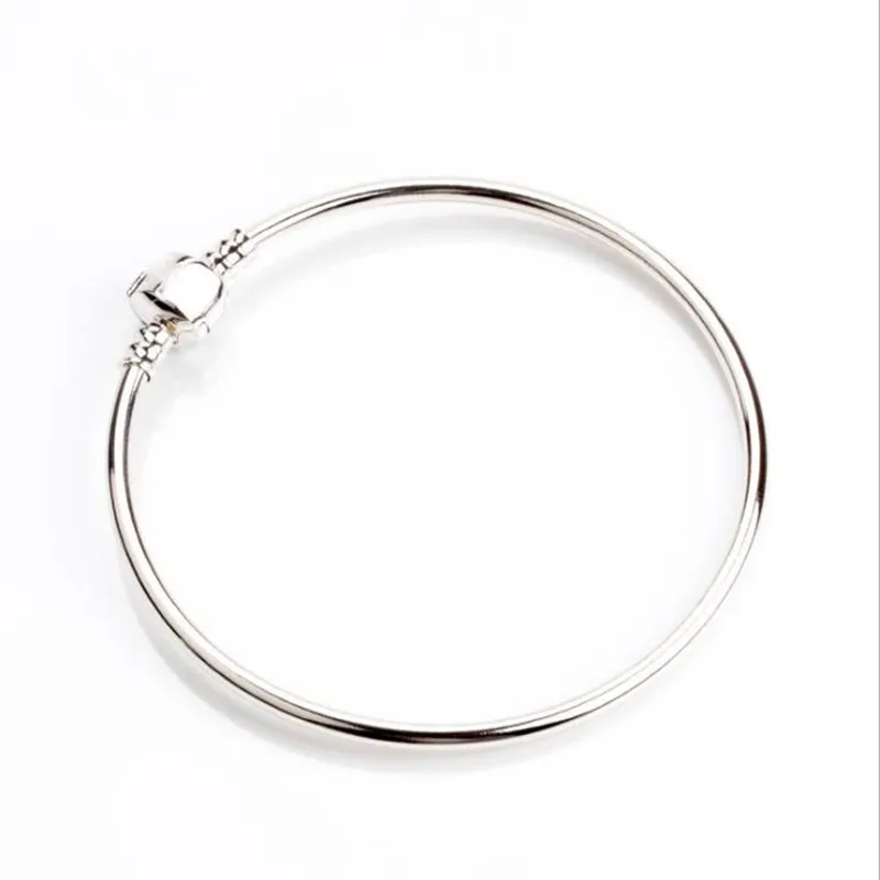 

100% 925 Sterling Silver Pan Pan Bracelet Silver Classic Versatile Bracelet Fit European Charm Bracelets Women Jewelry