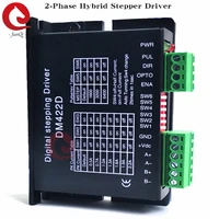 2 phase digital hybrid stepper driver dm422ddm422 updated input voltage vdc 20 40v 2phase current 2 2a match nema17 motor