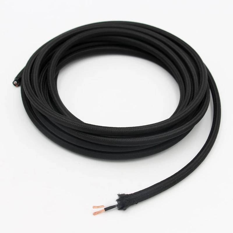 2 жильный тканевый кабель 18AWG изолятор из ПВХ шнур питания Электрический провод