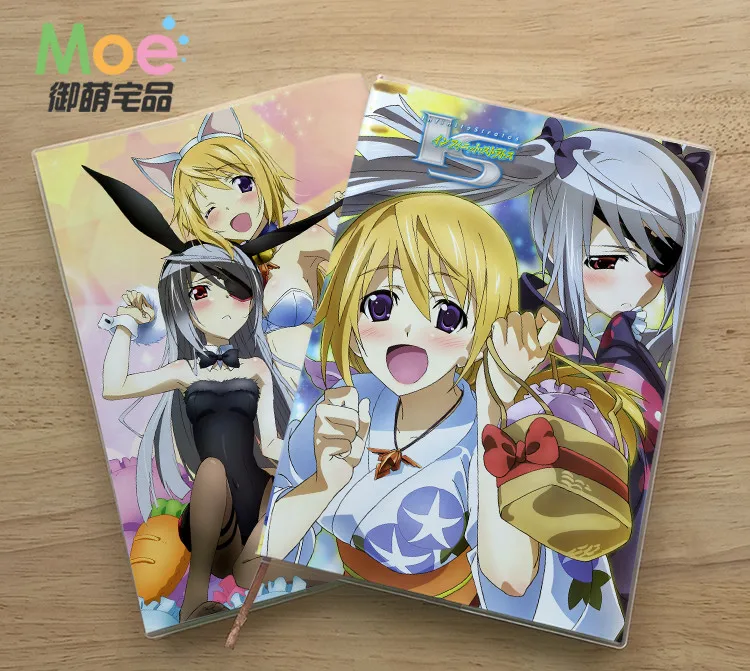 

Anime Infinite Stratos Figure Student Writing Paper Notebook Delicate Eye Protection Notepad Diary Memo Gift